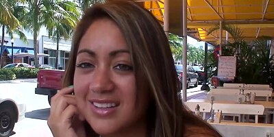 Tanned babe, Jennifer is sucking a strangers dick and getting hammered harder than ever before