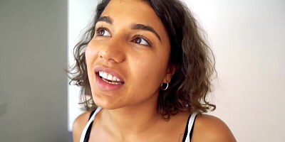 Naughty teen, Rubi Valentine is fucking her step - brother early in the morning and loving it