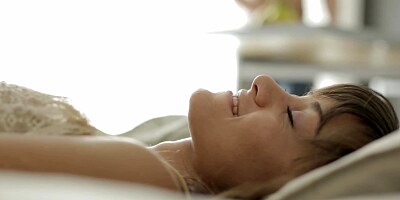 A dude takes care of his hot young woman with his large pecker