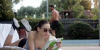 Cute-looking hottie Abella Danger is getting nicely fucked in the night