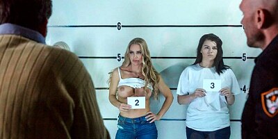 Blonde MILF Nicole Aniston knows how to give a perfect blowjob for a policeman