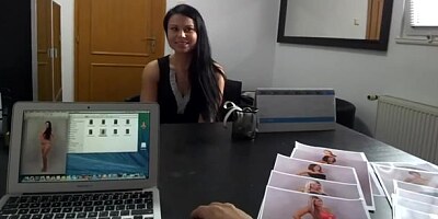 Cute brunette with big bottom fucked by a truly huge boner