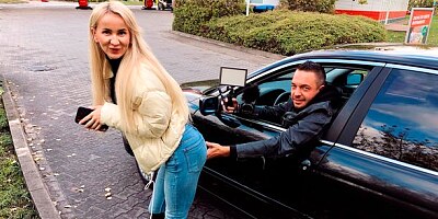 Excellent blonde with round ass Tania Swank fucked in the cowgirl pose