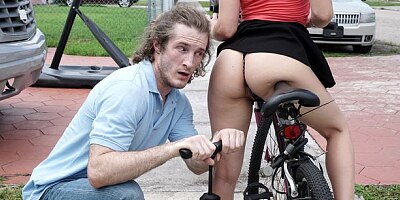 Awesome small-tit chick Aubrey Sinclair screwed by a big boner