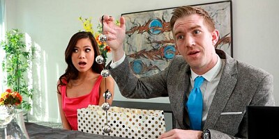 Asian hottie Vina Sky likes rough anal sex in the cowgirl pose