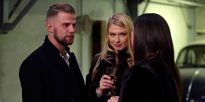 Beautiful dolls Lucy Heart and Poopea are fucking with a big cock