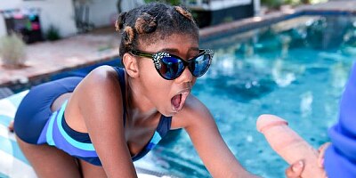 Sensual small-tit hottie Daizy Cooper screwed by a long white dick