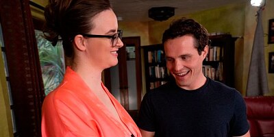 Sensual beauty with round bottom Jay Taylor fucked in the missionary pose