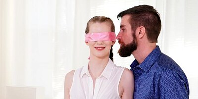 Beautiful chick in white stockings Nym Fleurette fucks with a BBC