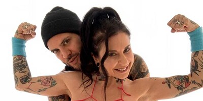 Adorable big-boobed brunette Joanna Angel gets screwed so good