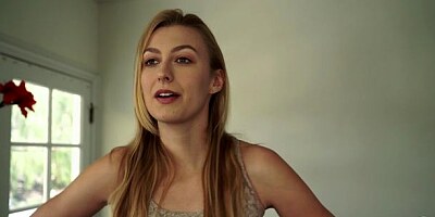 Gorgeous miniature model with small tits Alexa Grace screwed in the cowgirl pose