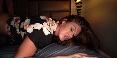 Sweet cheating model Ivy Secret roughly fucked in the doggy pose