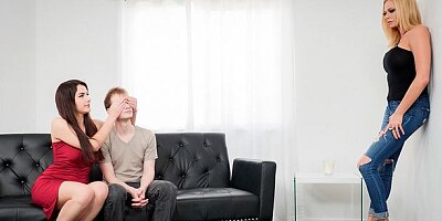 Two models Briana Banks and Valentina Nappi fuck with a shared bf