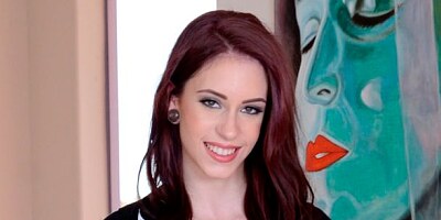 Redhead Anna De Ville is enjoying brutal anal penetration