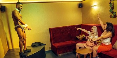 Two models Lovita Fate and Adara Love fuck with a big black dick