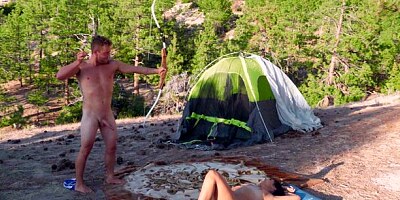 Gorgeous outdoor sex in the forest with a bitchy Latina Violet Starr