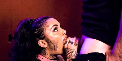 Tattooed exotic doll in black boots Genevieve Sinn enjoys intensive pound