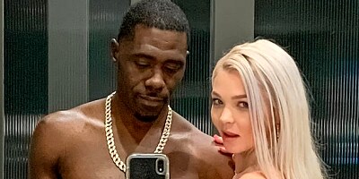 White angel with oiled bottom Kay Carter nailed in the doggy style