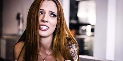 Fat rich businessman fucks with a sensual girlfriend Scarlett Mae