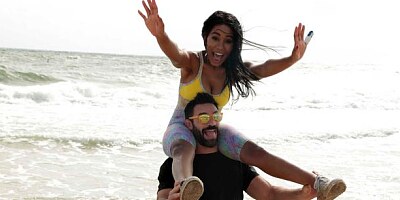 Stunning ebony angel Jenna Foxx cheats with a big white cock