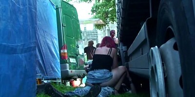 Drunk European chicks are having random sex with hard dicks