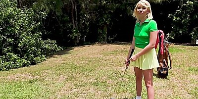 Short-haired blonde Zelda Morrison likes his long and hard boner