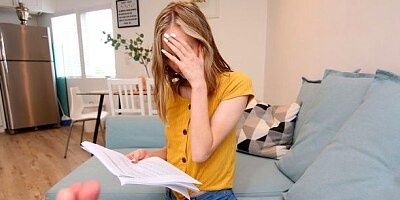 Lusty young chick with small tits Alicia Williams jumps on a big black dick