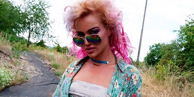 Lusty white beauty Cherry Kiss and two big black cocks in her ass