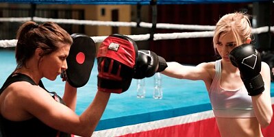 Hardcore lesbian sex on the ring with Ariel X and Mackenzie Moss