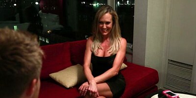 Beautiful big-boobed doll in stockings Brandi Love screwed in the missionary pose