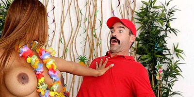 Sex-loving ebony Moriah Mills is having sex with a white dick