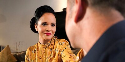 Sensual glamorous MILF Jennifer Mendez pleases her boss with pleasure