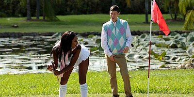Casting sex action with a stunning interracial model Brandi