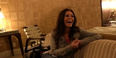 Faithful chick with long legs Victoria Lawson fucks for cash