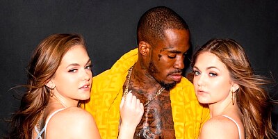 Two white babes Joey White and Sami White nailed by the mighty BBC