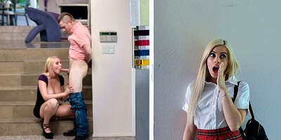 Cute angels Allie Nicole and Vanessa Cage share a big dong