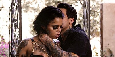 Tattooed goddess in black boots Genevieve Sinn fucked like a whore