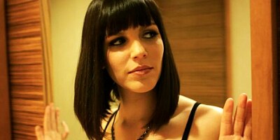 Glamorous brunette in stockings Bobbi Starr fucked for money