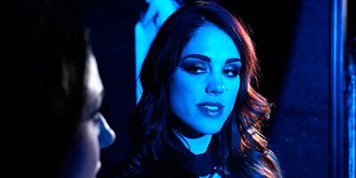 Two busty hotties Angela White and Molly Stewart are enjoying lesbian sex