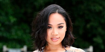 Lusty inked Honey Gold is getting penetrated in the cowgirl pose