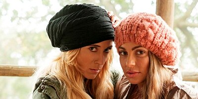 Glamorous lesbian sex with Aiden Ashley and Abigail Mac