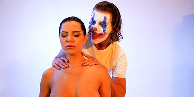 Joker gives a nice treat for a sex-addicted busty brunette Kira Queen