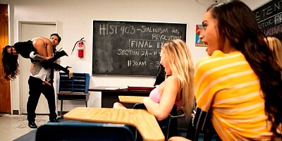 Slim Asian babe Vina Sky gets fucked by a horny as hell teacher