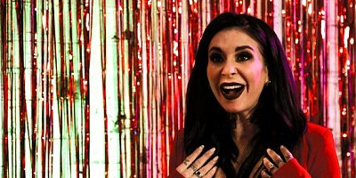 Spicy tattooed brunette Joanna Angel fucked in the cowgirl pose