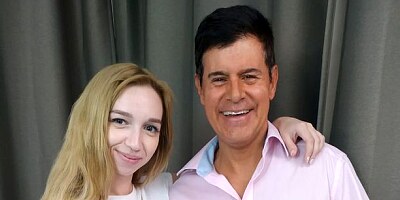 Great-looking young blonde Leyla Fiore is getting screwed from behind