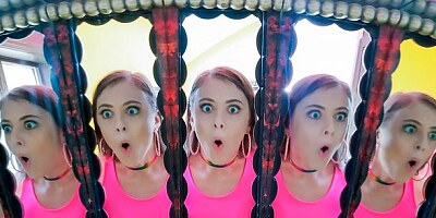 Slutty amateur hottie Gia Derza cheats on her boyfriend in the bedroom