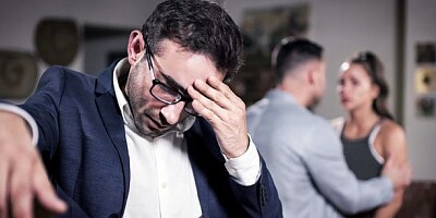 Beautiful young babe Abigail Mac screwed hard by two massive dicks