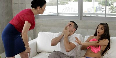 Two hotties Natalie Lovenz and Shane Blair share a big dick