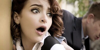 Beautiful redhead hottie Lola Fae opens her ass for a long dick