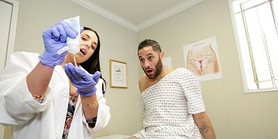 Playful big-boobed MILF Angela White is enjoying intensive sex